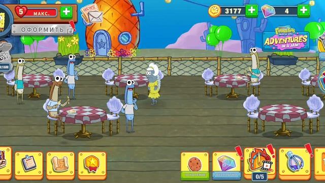 Играем в Губку боба Кулинарные Поединки 5 часть