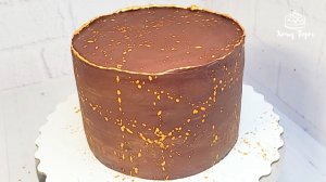 Шоколадный ганаш для покрытия и выравнивания торта 🍫 Идеальный результат в домашних условиях 🎂✨