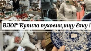 ВЛОГ "Купила пуховик,ищу ёлку 🎄!🎅😊