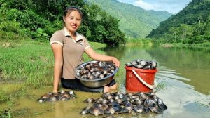 Собираю урожай устриц и фасоли, чтобы отвезти их на рынок и продать. Мастерю полочки. Дуонг