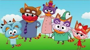 Смешарики Против Трёх Котиков! Зимние приключения ! Мини Игры!