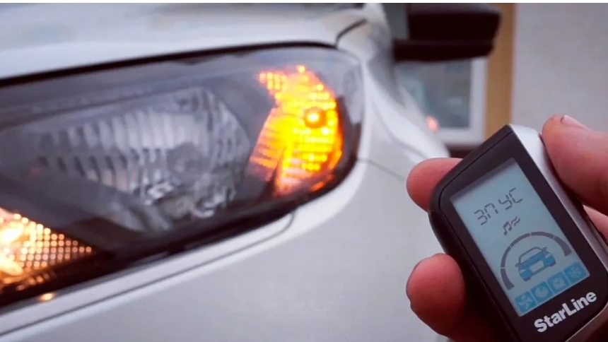 Установка сигнализации с автозапуском СтарЛайн A93 на Лада Гранта FL 2019.