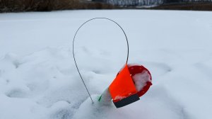 Ловля щуки в метель на жерлицы!