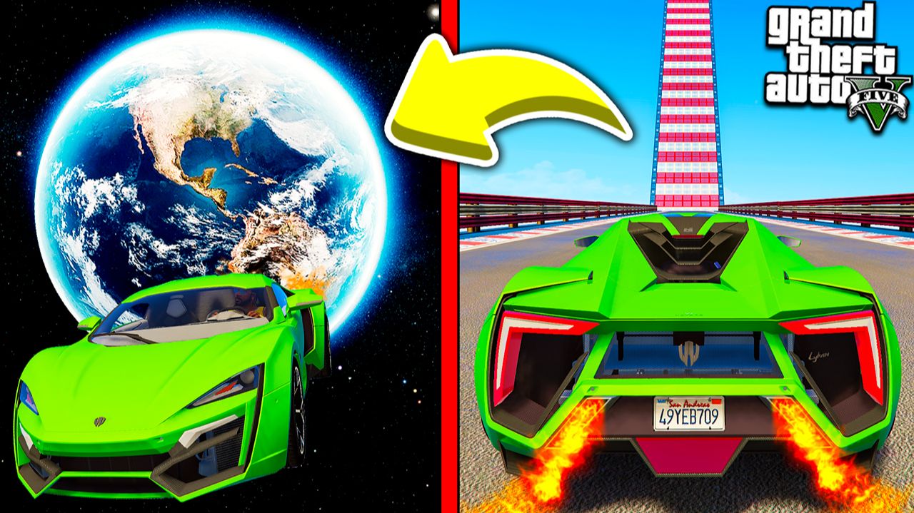 МОЖНО ЛИ УЛЕТЕТЬ В КОСМОС НА СКОРОСТИ 100.000 КМ/Ч В ГТА 5! ЭКСПЕРИМЕНТ В GTA 5 ОНЛАЙН смотреть онлайн