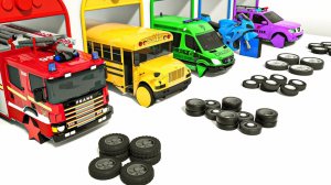 Мультяшки про машинки! Разноцветная спецтехника! Детские мультики стишки и песенки для малышей!