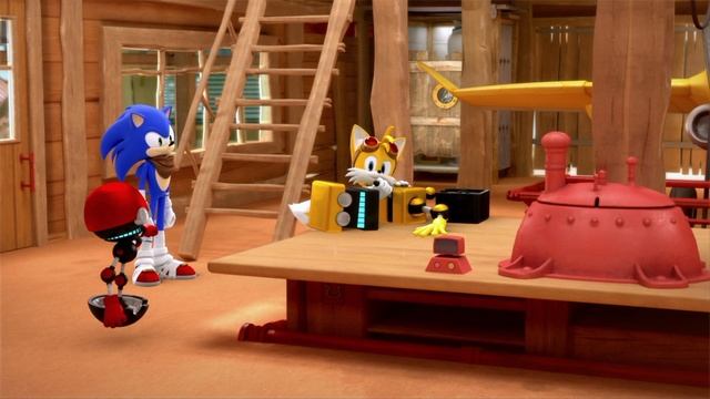 Тейлз Найн озвучивает Тейлза