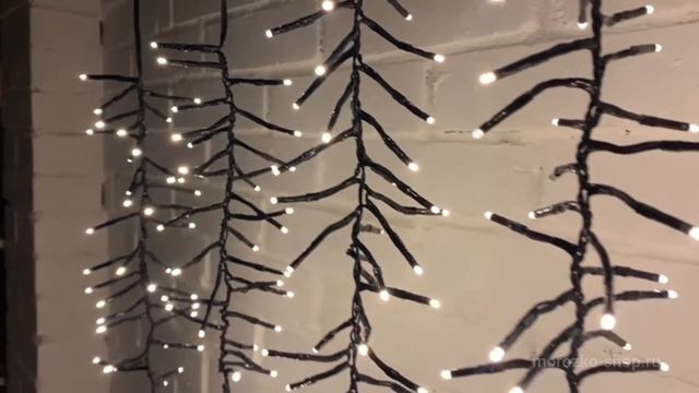 Гирлянда для украшения дерева КАСКАТА, 480 тёплых белых LED-огней, 6 нитей, 60-100 см, AX8550960