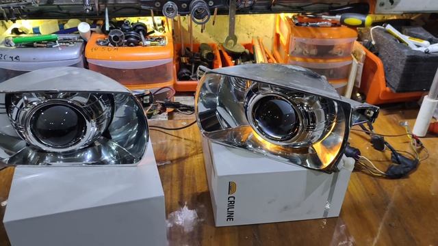 Комплект bi led на фары depo Audi 80B4