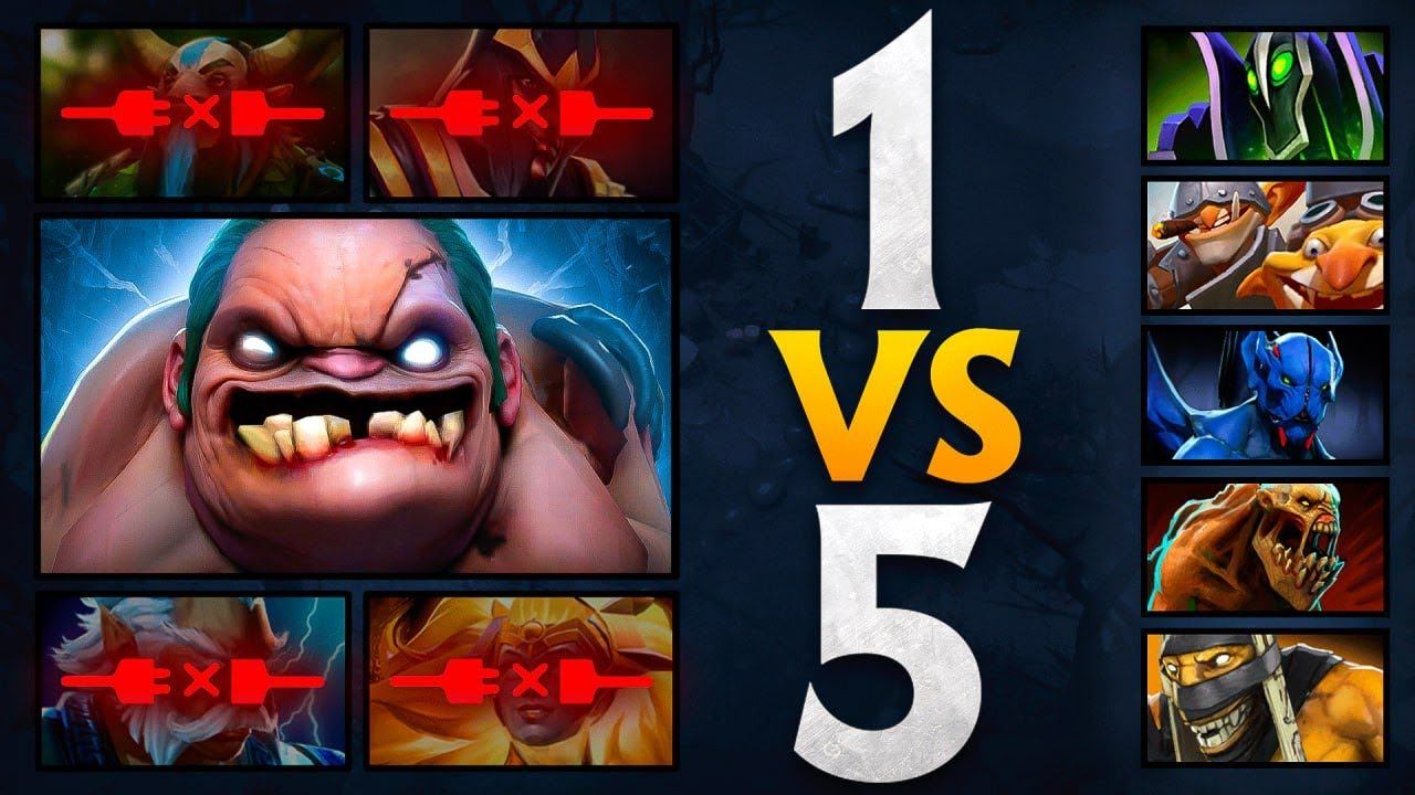 1 ПУДЖ vs 5 ВРАГОВ смотреть онлайн