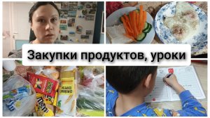 Две закупки продуктов, учим уроки. Влог 21-24.12.2025