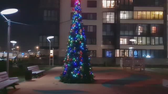 У дочери в Санкт-Петербурге 26.12.25г.🎄 Вечерняя прогулка.🎄 смотреть онлайн