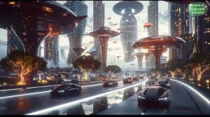 Город будущего в 2080 году: ультрареалистичная утопия, где природа и технологии объединяются | 4K