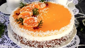 Торт "Мандариновый блюз"