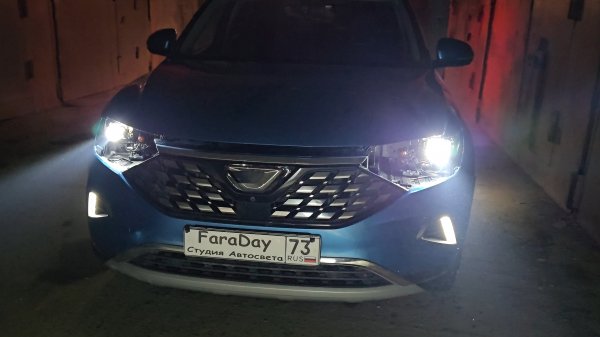 Jetta vs7 меняем штатный LED на Biled.