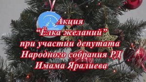 Акция “Ёлка желаний” при участии депутата Народного собрания РД Имама Яралиева