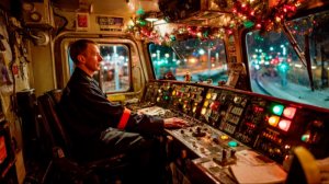 Бой курантов под стук колес: как встречают Новый год машинисты РЖД на работе