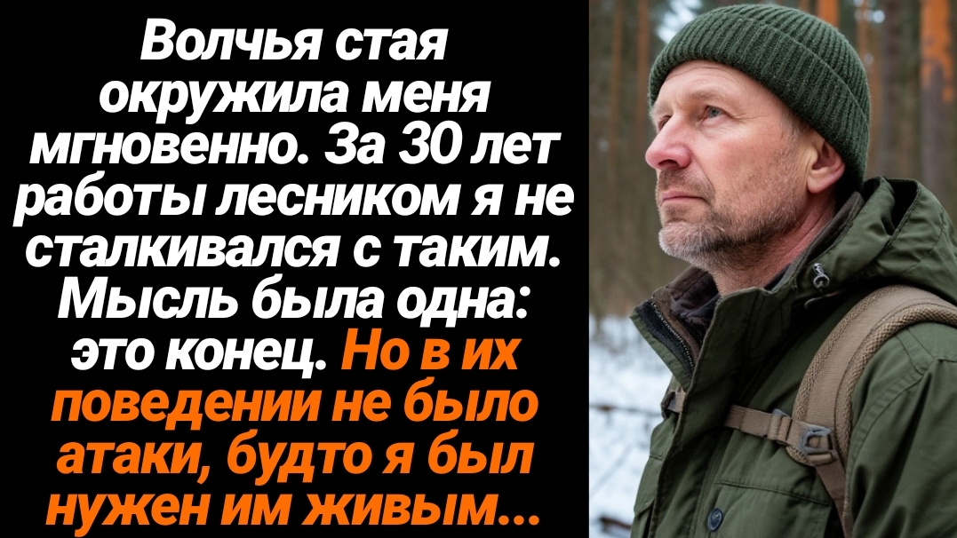 Жизненные Истории/Волчья стая окружила меня мгновенно. За 30 лет работы лесником я не сталкивался с смотреть онлайн