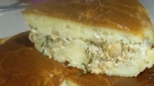 Наливной рыбный пирог