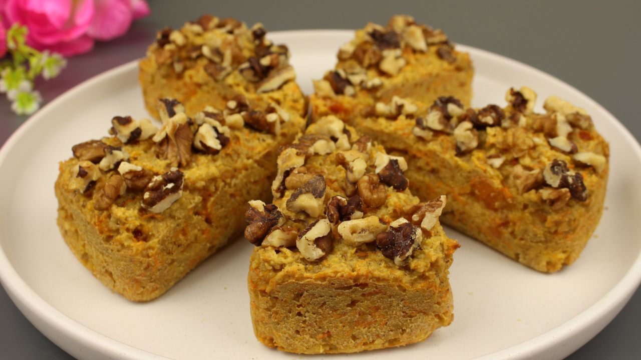 Морковный пирог с овсянкой без муки. Без сахара! смотреть онлайн