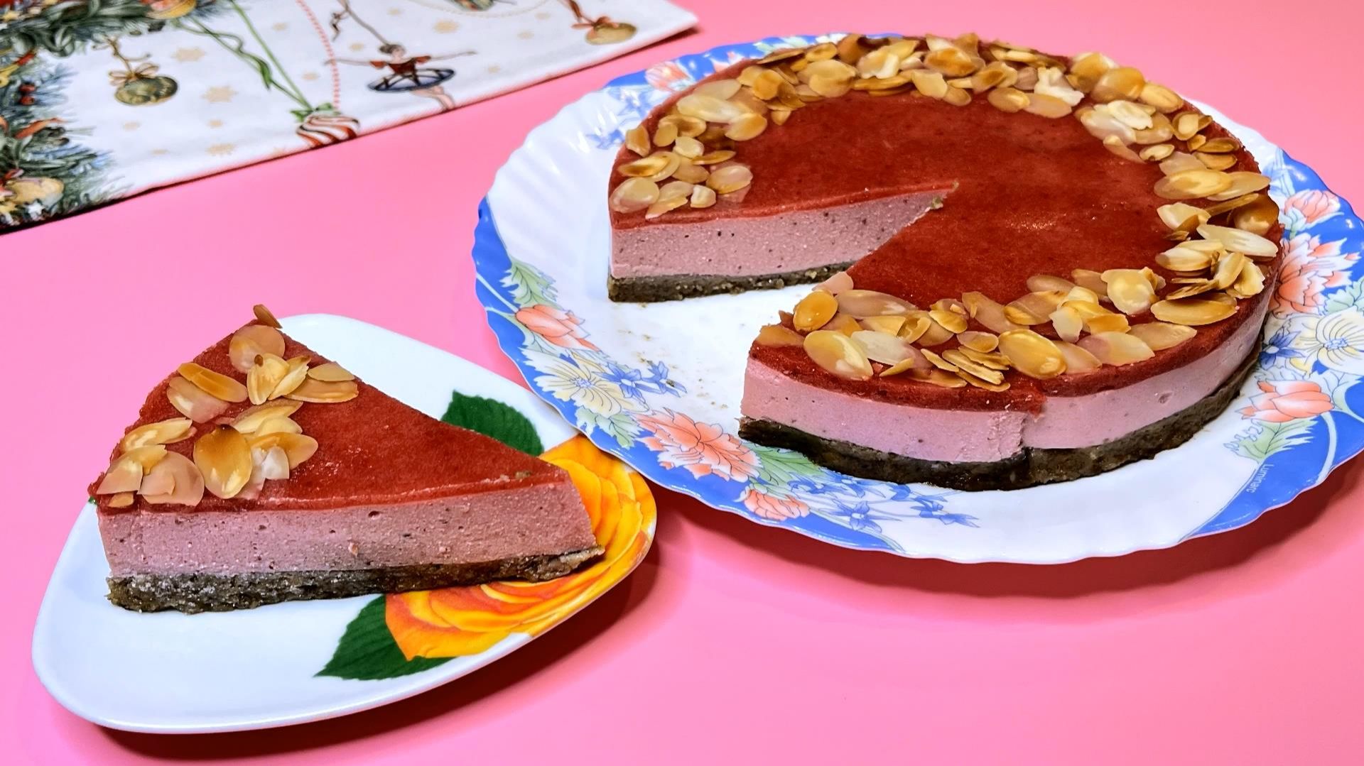 Чизкейк ПП без выпечки. Торт ПП без глютена, без сахара.