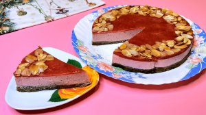 Чизкейк ПП без выпечки. Торт ПП без глютена, без сахара.