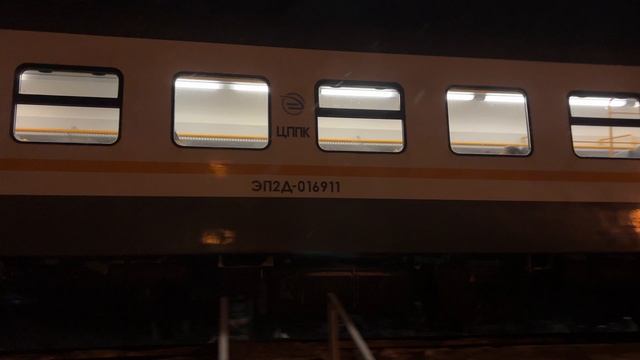 Электропоезд ЭП2Д-0169 «МЦД» пл.Хлюпино до ст.Звенигород. 29.12.2025.