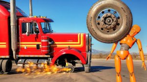 Отвалившееся колесо и автокатастрофы #1 😱 | BeamNG.Drive|Бемиджи Драйв