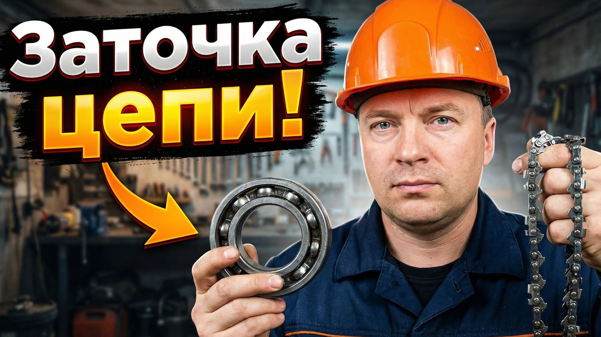 Гениальная самоделка: Точилка для цепи бензопилы из подшипника и палки. смотреть онлайн