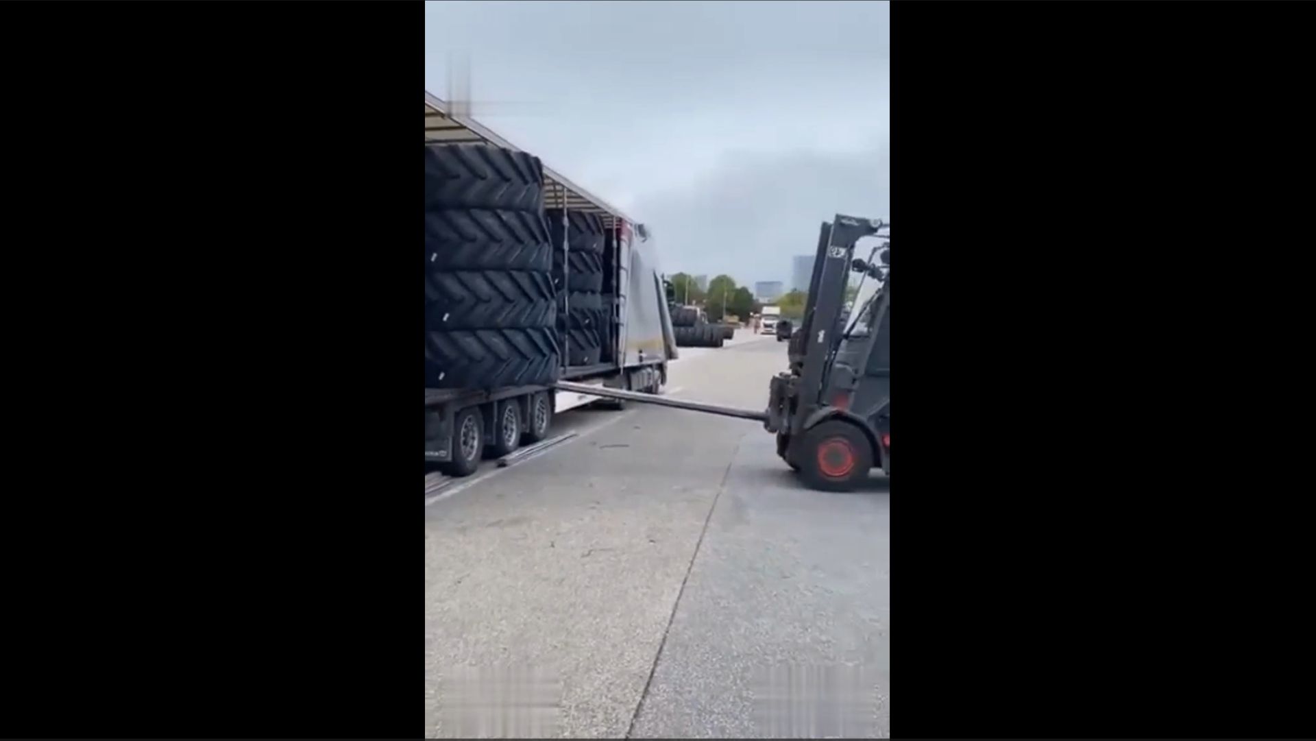 Разгрузка покрышек (шин) при погрузочно-разгрузочных работах смотреть онлайн