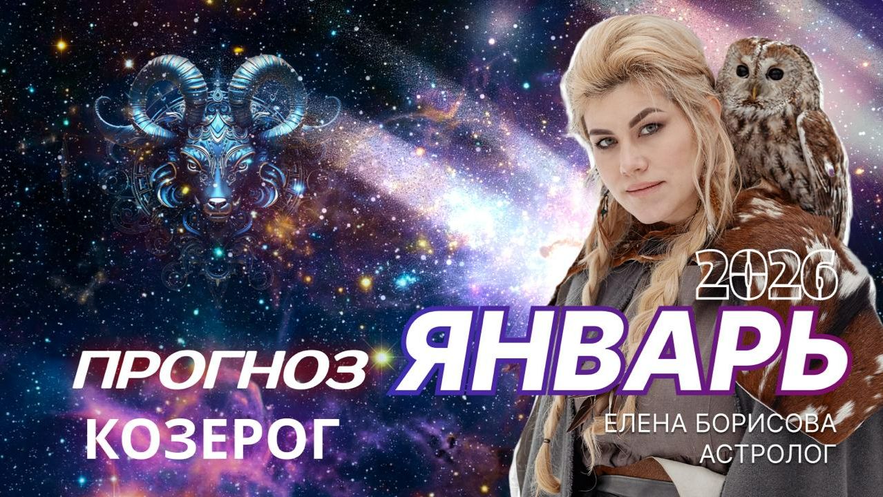 Козерог Прогноз на ЯНВАРЬ 2026 смотреть онлайн