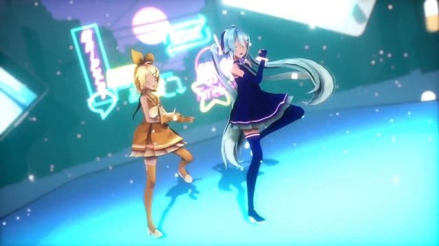 Len Kagamine - Telecaster B-Boy (Miku Hatsune & Rin Kagamine Dance) смотреть онлайн