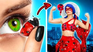 Преображение из ботаника в божью коровку-русалку 🤩💄