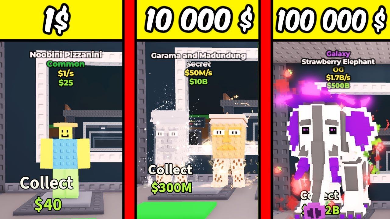 Я ЗАШЁЛ на ТОП АККАУНТЫ от $1 до $100 000 в Steal A Brainrot!