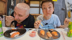 Мукбанг транжирим ДЕНЬГИ! ПИРУЕМ в сушильне, ОБЪЕЛИСЬ суши роллы в Паттайе! Купили рыбный ТОРТ на НГ