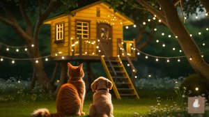 😹Мама кошечка делает красивый со своим маленьким сыночком и их ушастым другом🔥