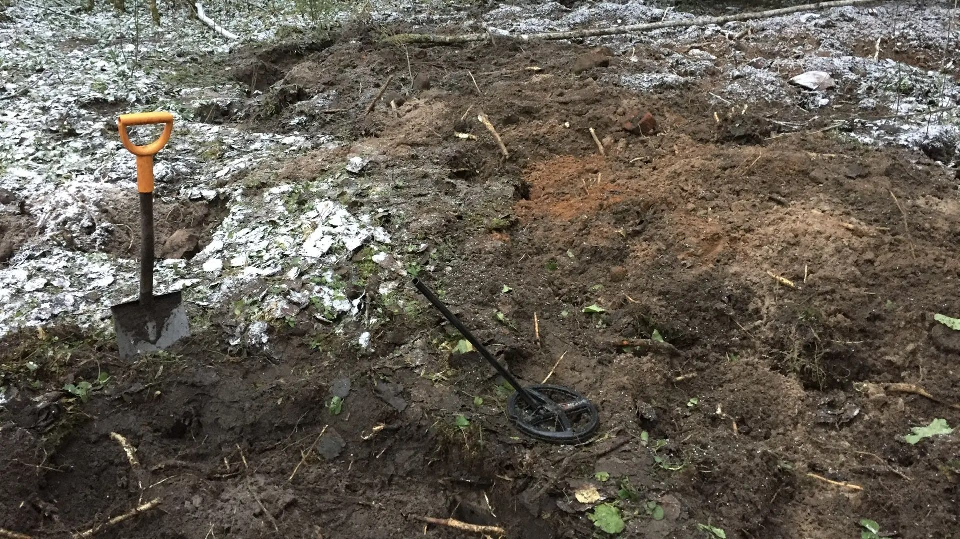 Зимний шурф под Новый год.