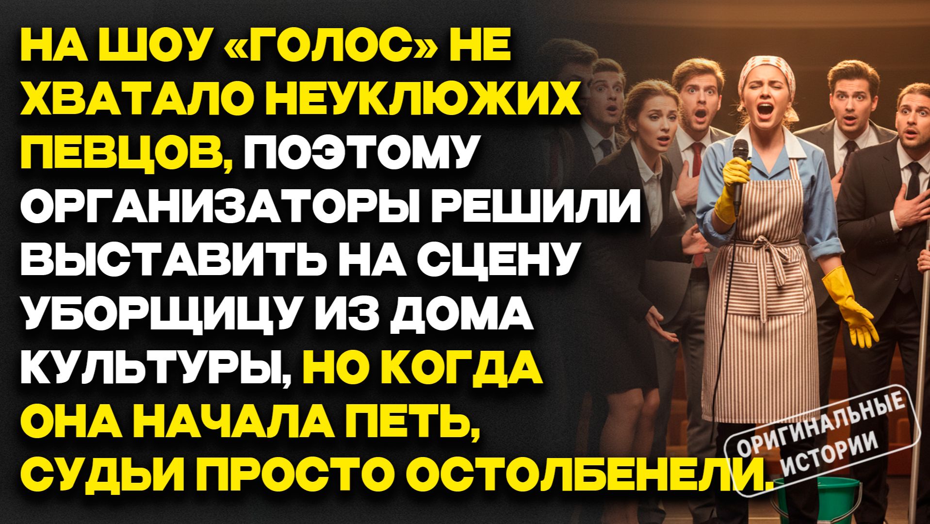 Истории из жизни | УБОРЩИЦУ вывели на СМЕХ — но она УДИВИЛА всех С первой НОТЫ... Аудио рассказы смотреть онлайн