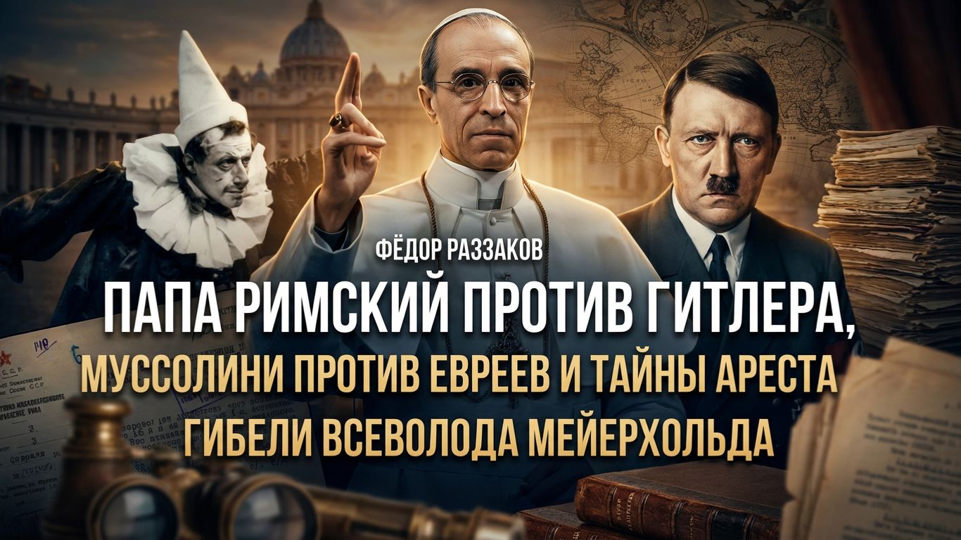 Фёдор Раззаков | Папа Римский против Гитлера, Муссолини против евреев, тайны гибели Мейерхольда смотреть онлайн