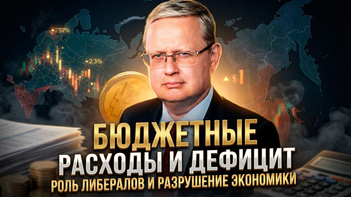 Михаил Делягин | Бюджетные расходы и дефицит. Роль либералов и разрушение экономики смотреть онлайн