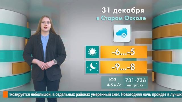 Погода в Старом Осколе на 31 декабря смотреть онлайн