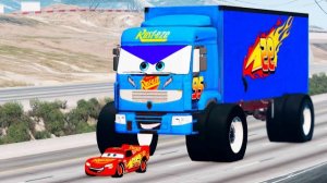 ЭПИЧЕСКАЯ ГОНКА БОЛЬШОГО ГРУЗОВИКА ЗА МОЛНИЕЙ В БИМКЕ