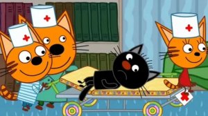 Детская больница, лечить животных  Три кота - детские доктора! Специально для детей новые развивающи