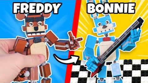 Лего Собираем «Пять ночей с Фредди» из LEGO... смотреть онлайн