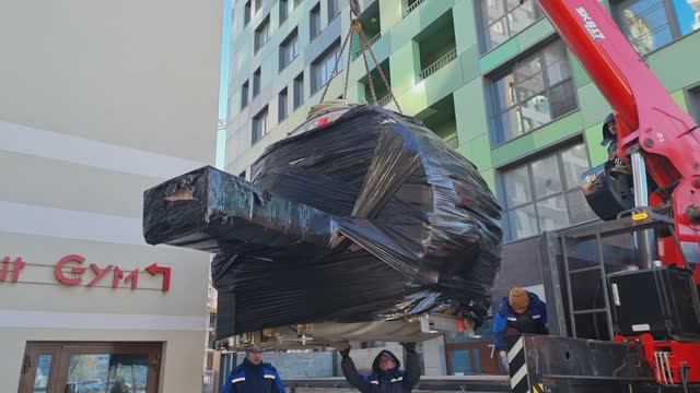 Отгрузка, доставка и закатка МРТ Siemens Magnetom Avanto 1,5 Т в клинику в Воронеже  силами Резонанс