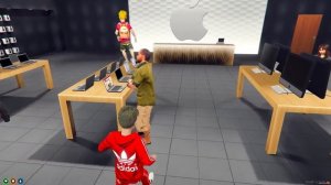 ОТЕЦ И СЫН В GTA 5 - ШКОЛЬНИК РАЗБИЛ АЙФОН В APPLE STORE !  МЕНЯ ХАНА ОТ БАТЬКА ! ⚡ГАРВИН