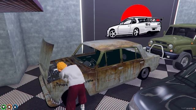 ПОГОНЯ НА РЖАВОЙ КОПЕЙКЕ ОТ КОПОВ ДПС - ЖИЗНЬ ПЕРЕКУПА В GTA 5 ⚡ГАРВИН