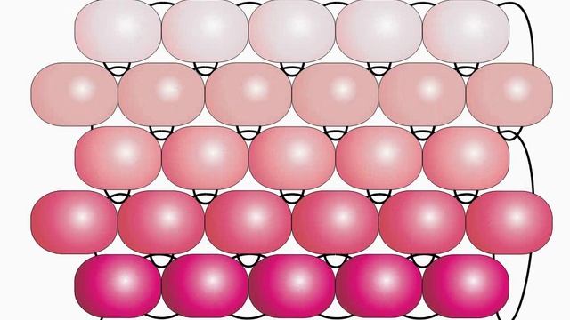 Кирпичный стежок. Симметричные ряды. Бисерный мульт