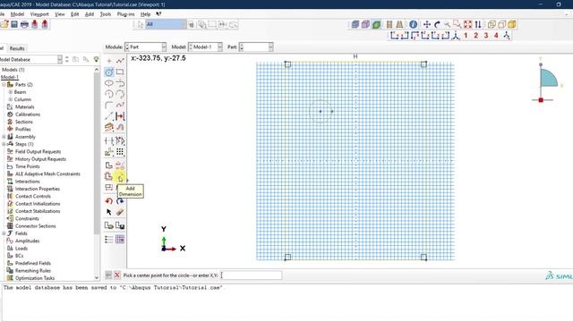 #05 ABAQUS Tutorial Creating a solid plate with holes смотреть онлайн