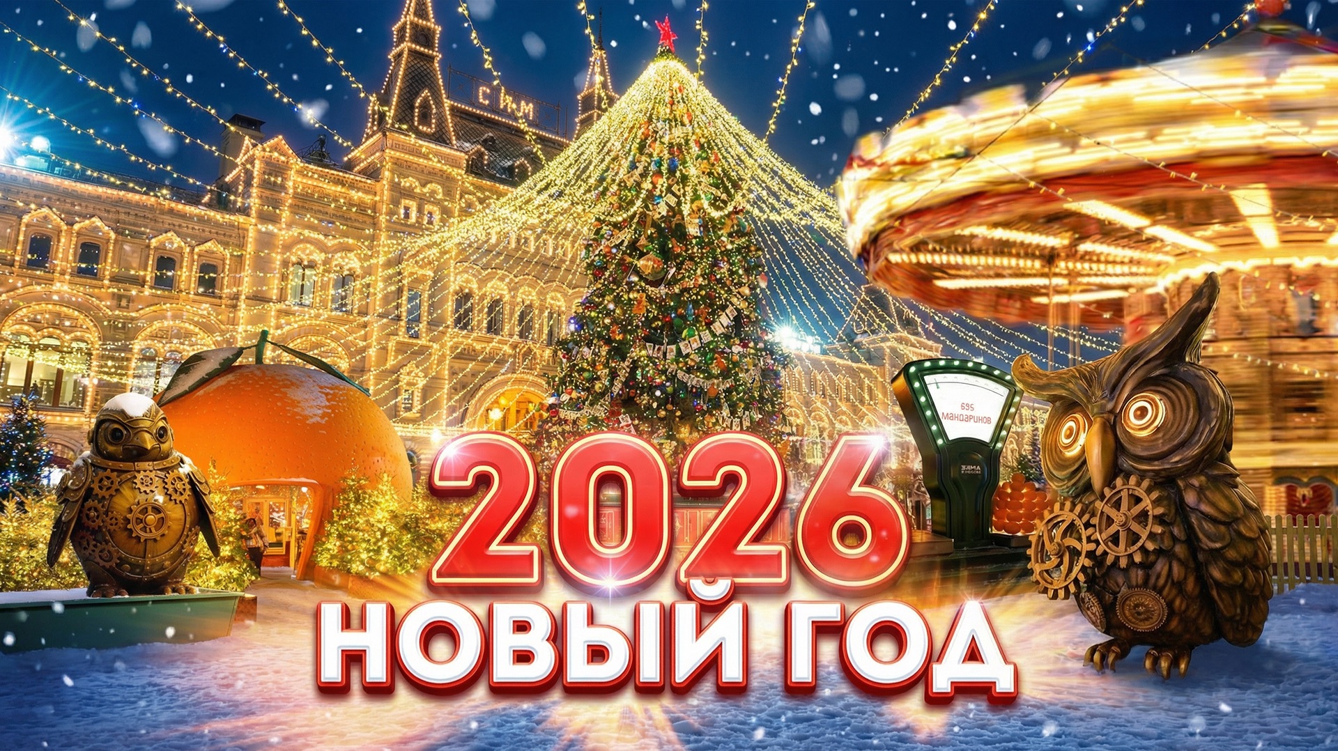 Новогодняя Москва 2026 – Маршрут на Новый Год в Москве смотреть онлайн