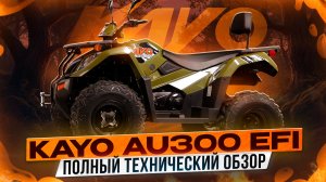 ТЕХНИЧЕСКИЙ ОБЗОР УТИЛИТАРНИКА KAYO AU300 EFI / Kayo Russia